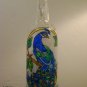Peacock Lighted Glass Bottle