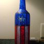 Stars & Stripes Lighted Glass Bottle