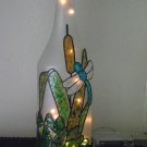 Dragonfly Lighted Glass Bottle