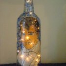 Elvis Lighted Glass Bottle