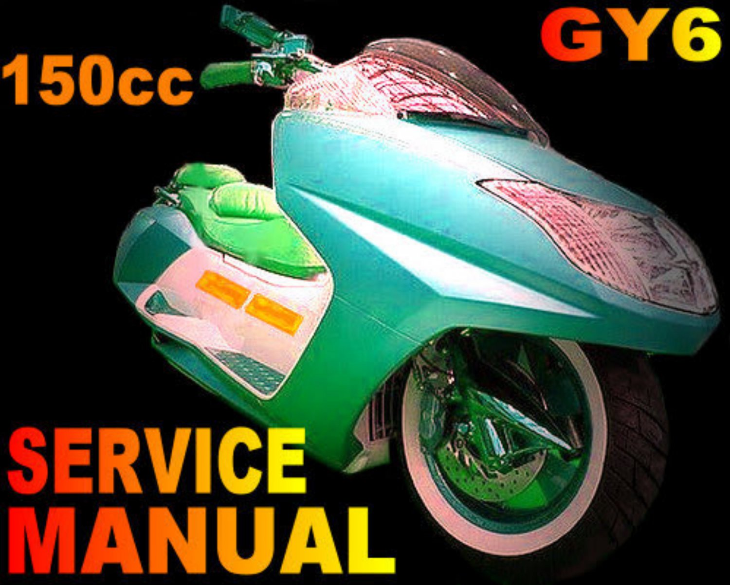 Scooter 150cc 150 GY6 QMJ157 Service Repair Shop Manual on CD QMB139 VIP JAZZ 