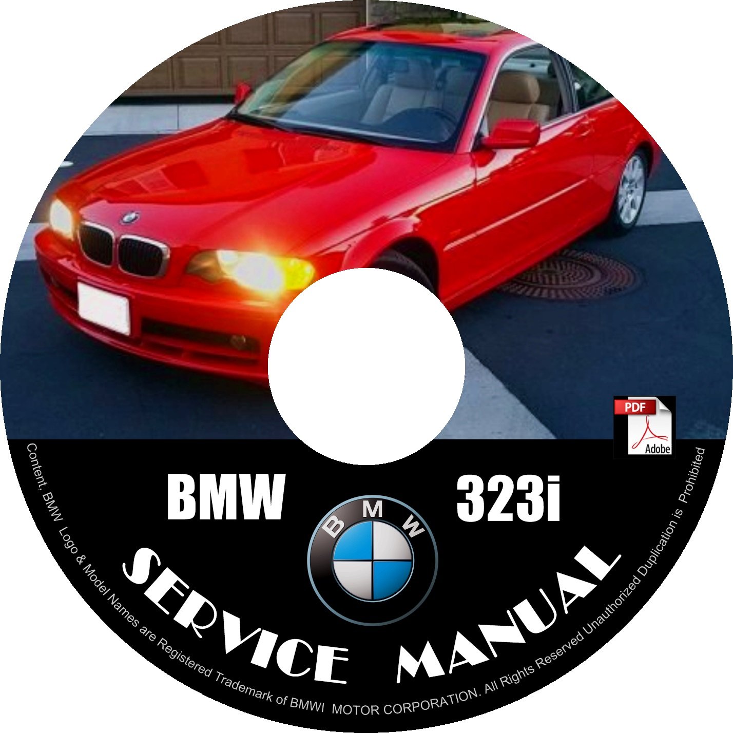 BMW 2000 323i e46 3-Series Factory OEM Service Repair Shop Manual on CD ...