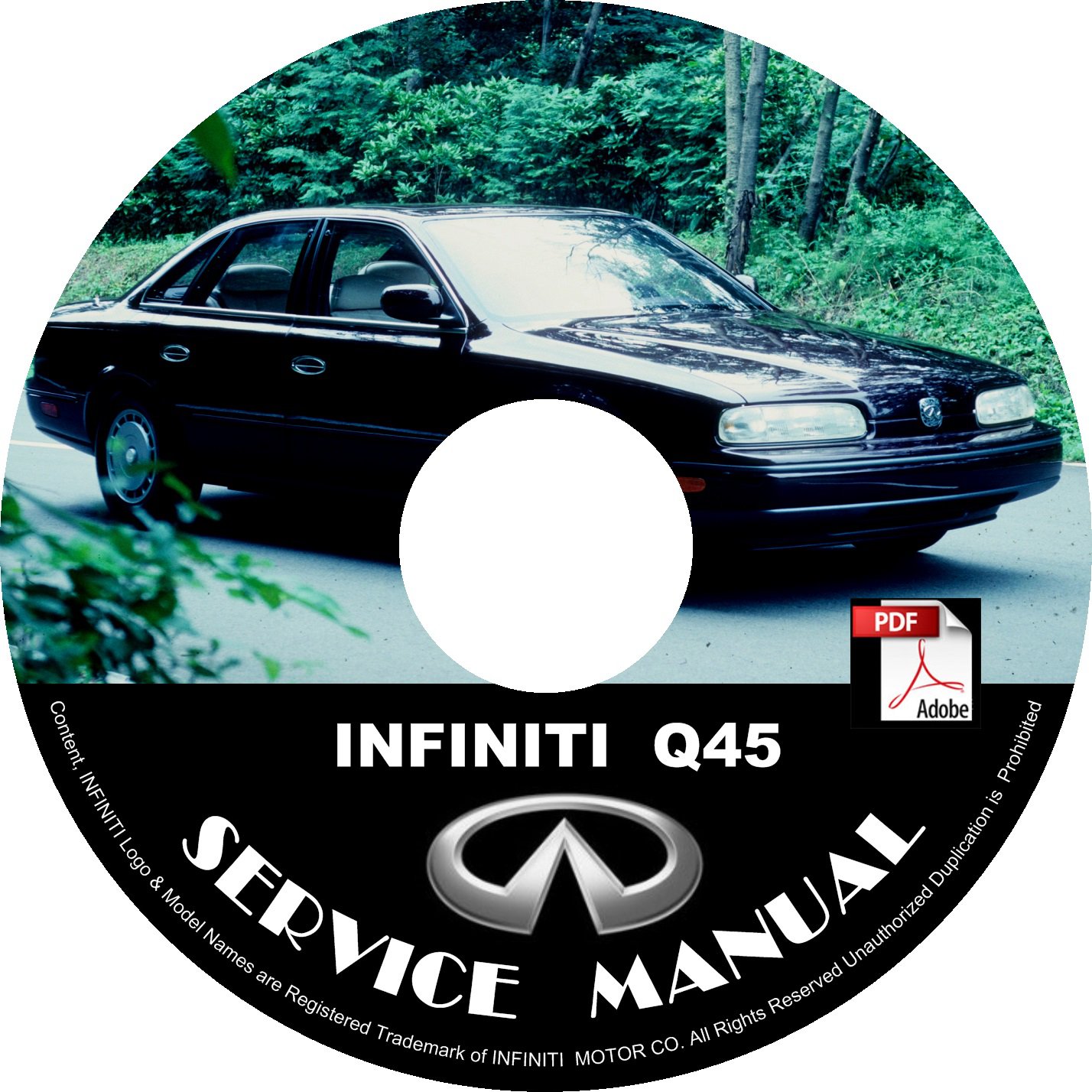 1996 Infiniti Q45 OEM Factory Service Repair Shop Manual on CD 96 Workshop Guide