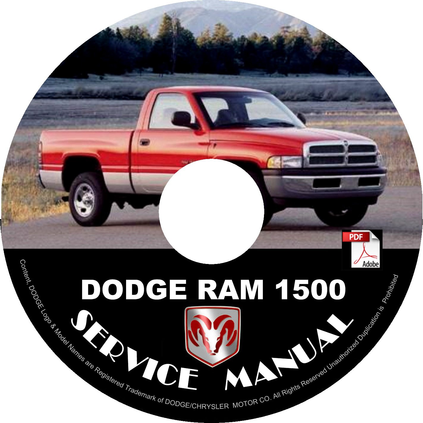 1997 Dodge RAM 1500 Factory Service Repair Shop Manual on CD Fix Repair ...