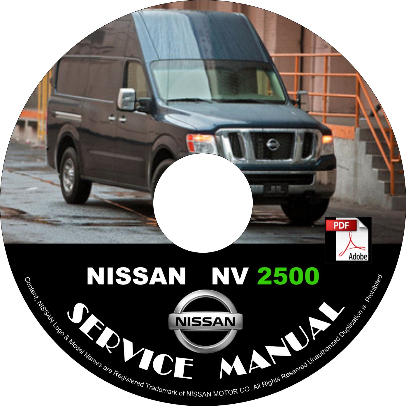 2013 Nissan NV 2500 Factory Service Repair Shop Manual on CD Fix Repair Rebuild '13 Guide