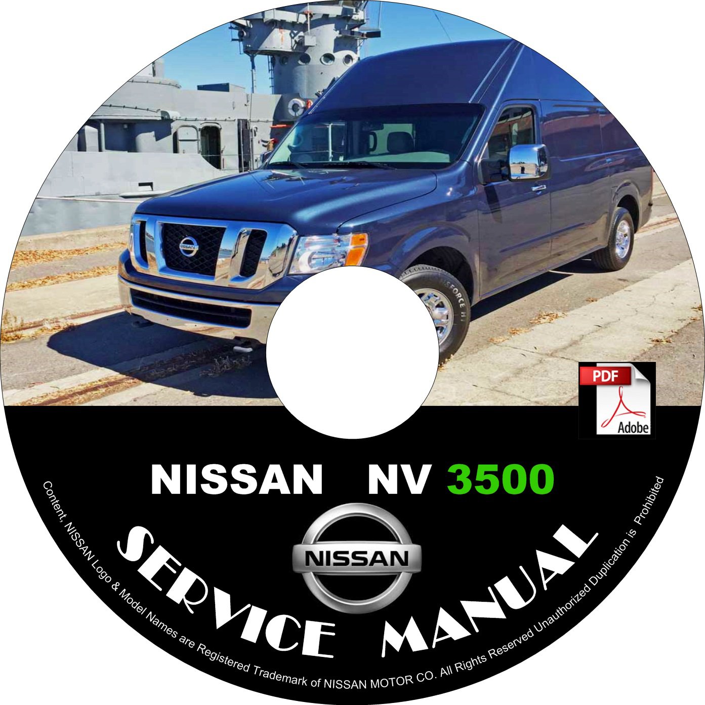 2013 Nissan NV 3500 Factory Service Repair Shop Manual on CD Fix Repair Rebuild '13 Workshop Guide
