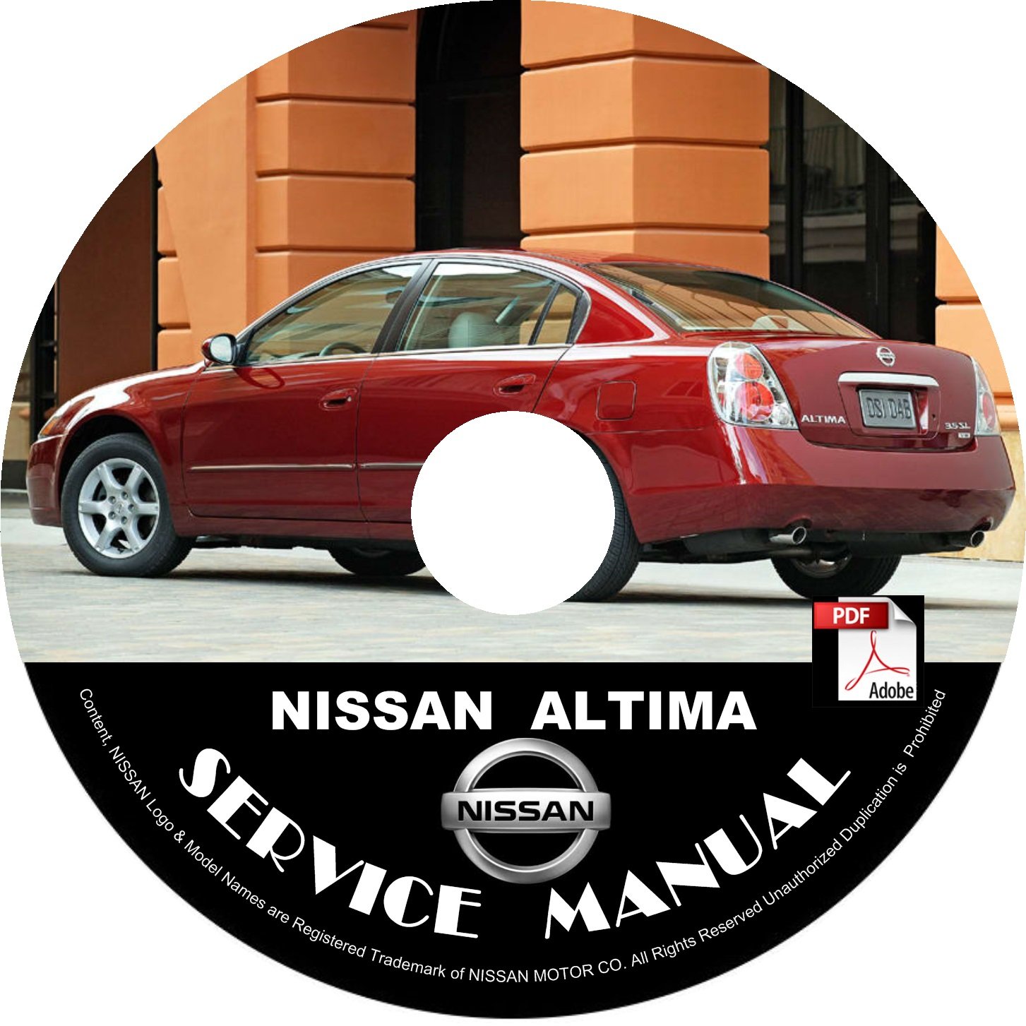 Nissan 2006 Altima Service Repair Shop Manual On CD 06 Factory OEM