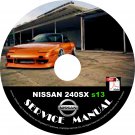 1994 94 Nissan 240sx s13 Service Repair Shop Manual on CD