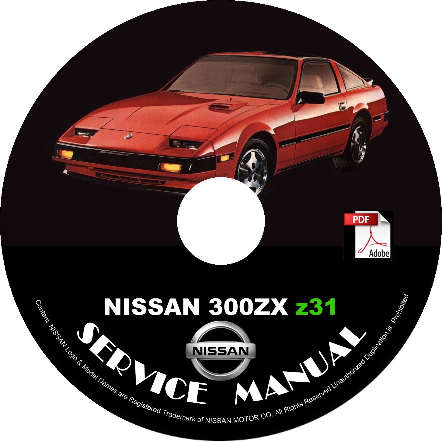 1987 Nissan 300ZX Z31 Service Repair Shop Manual on CD Repair Rebuild Fix