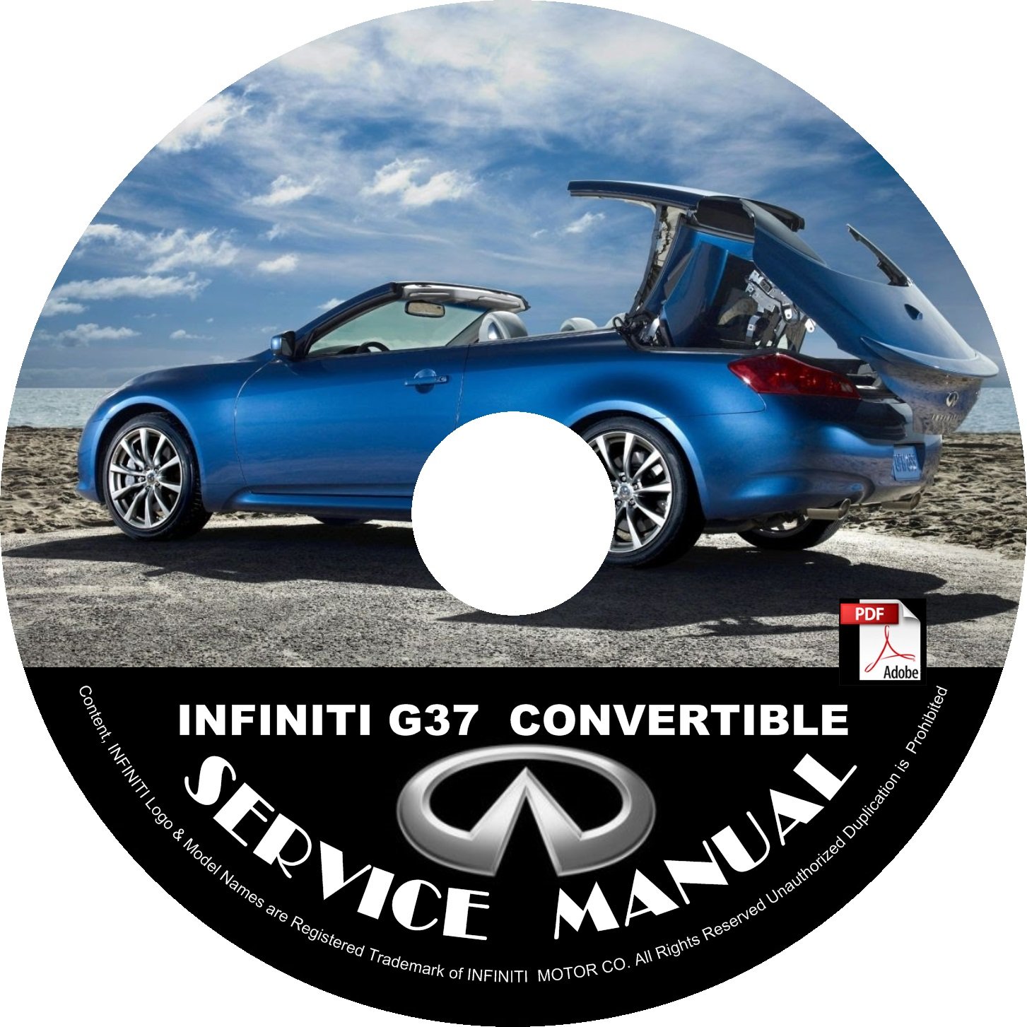 2009 Infiniti G37 Convertible Service Repair Shop Manual on CD