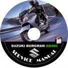 2005 Suzuki Burgman 400 AN400 Factory Service Repair Shop Manual on CD Fix Rebuilt Workshop Guide