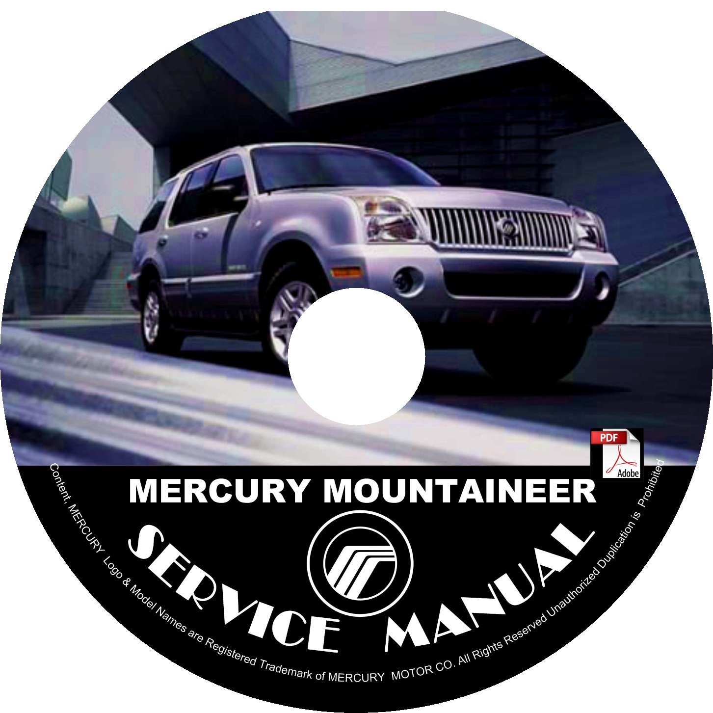 2004 Mercury Mountaineer Engine Service Repair Shop Manual on CD Fix Repair Rebuild '04 Workshop