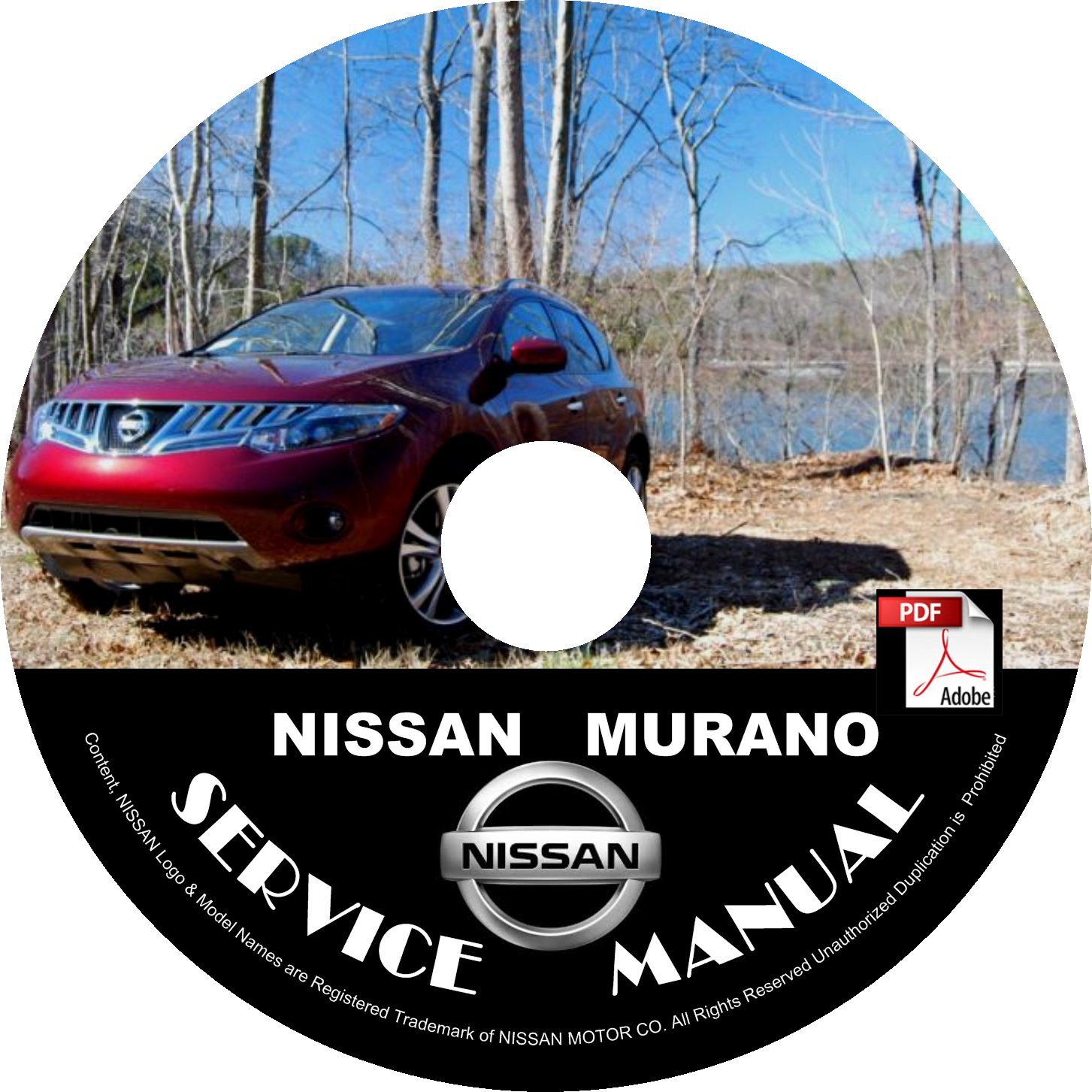 2009 Nissan Murano Service Repair Shop Manual on CD Fix Repair Rebuild '09 Workshop Guide