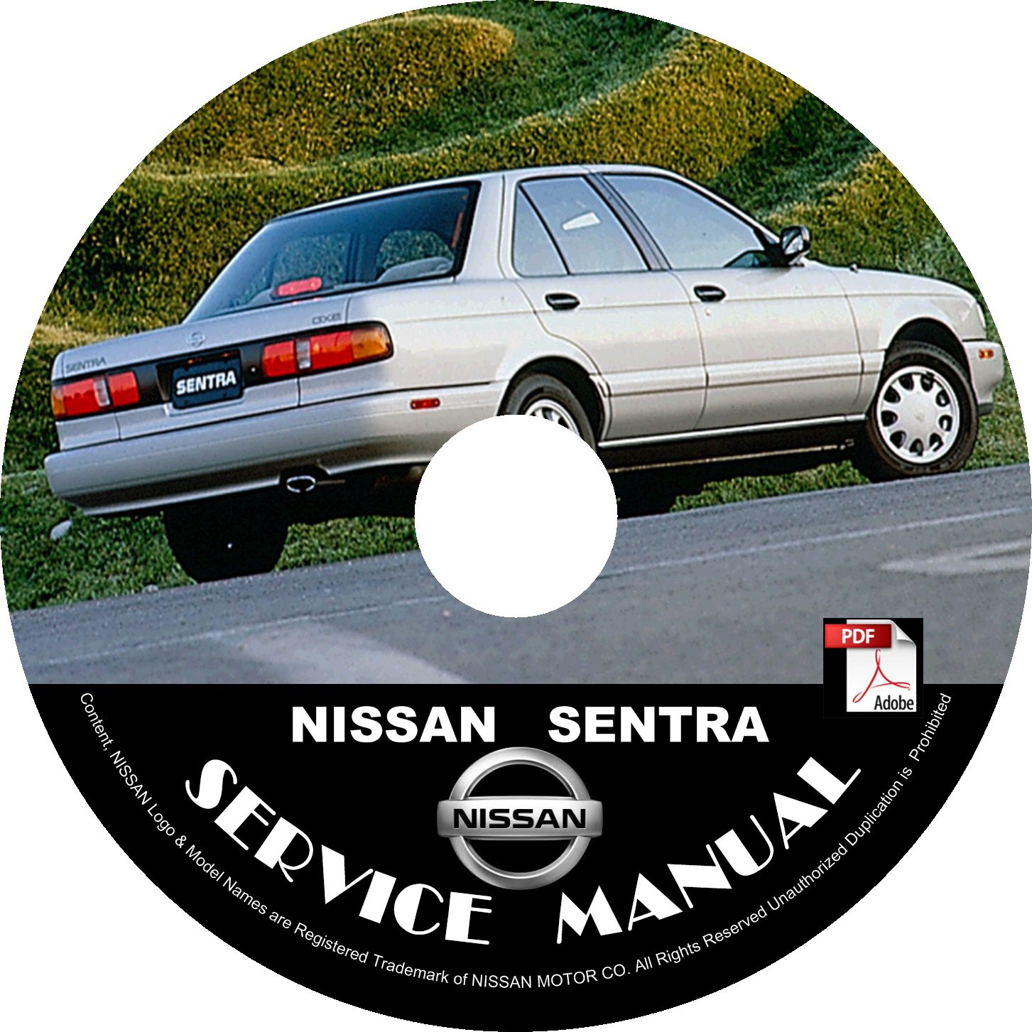 1994 94 Nissan Sentra Factory Service Repair Shop Manual on CD E/SE/XE