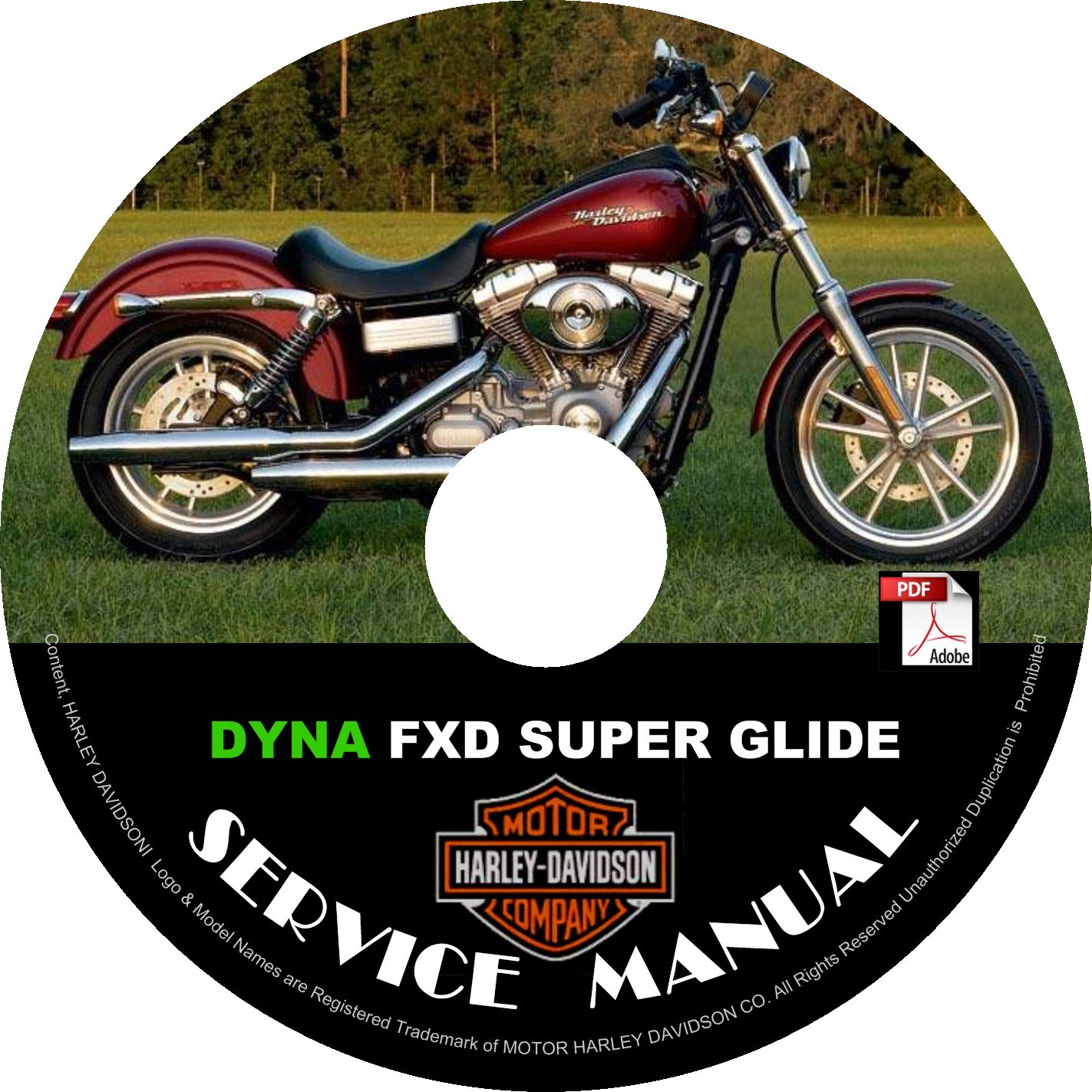 1999 Harley Davidson Dyna FXD Super Glide Service Repair Shop Manual on