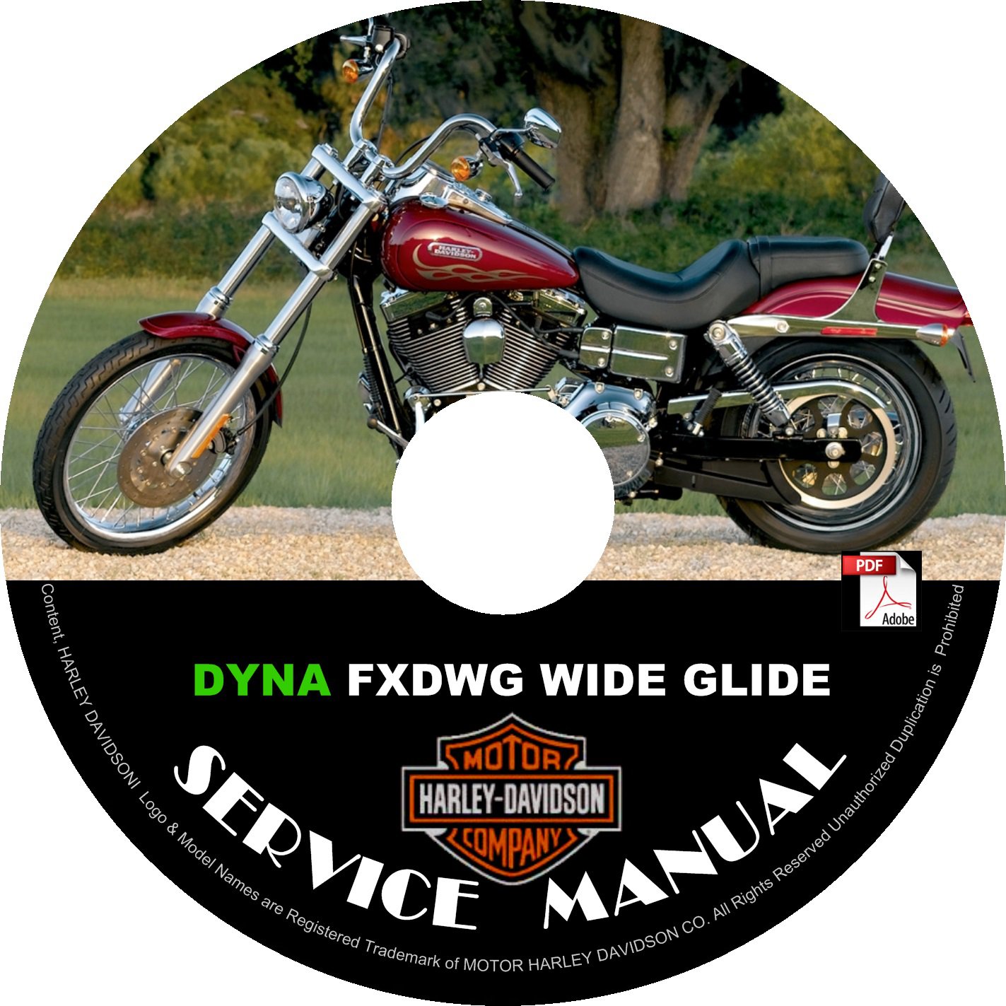 2004 Harley Davidson DYNA FXDWG Wide Glide Service Repair Shop Manual