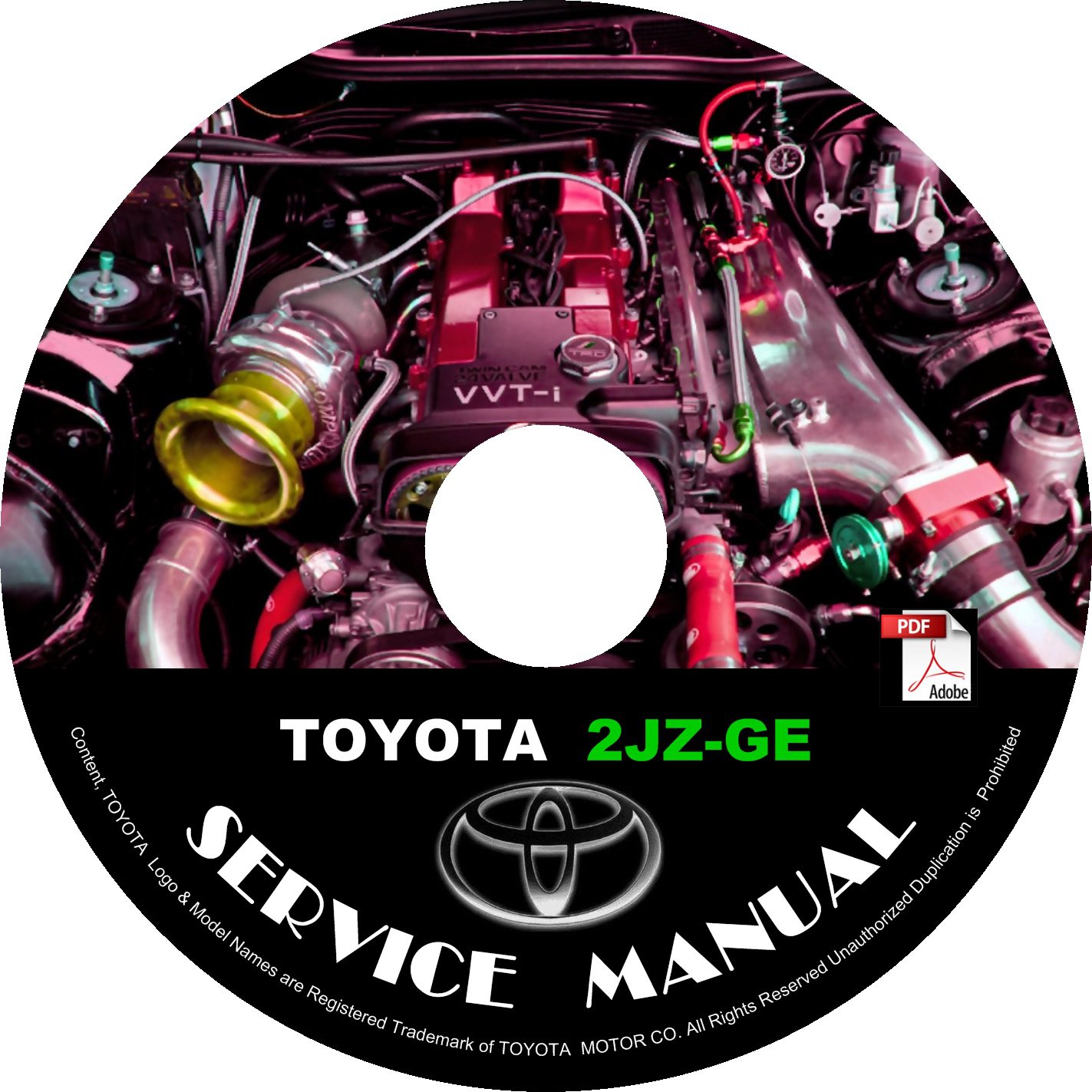 TOYOTA Engine 2JZGE Service Repair Shop Manual on CD Fix