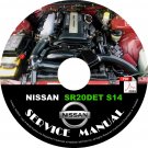 Engine SR20DET Service Repair Shop Manual on CD Swap 240sx 180sx  Fix Repair Rebuild