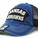 New Kansas Jayhawks Blue Black Trucker Hat!!