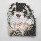 2" Silver Mitt Ferret Iron On Applique Patch #13710
