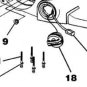 fuel gas cap homelite B2720 BCS35 D3300 D3350B D3800