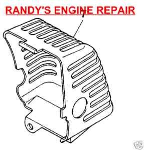 PS07762 07762 MUFFLER COVER GREEN MACHINE TRIMMER PART