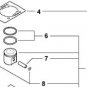 Echo P021001102 Piston Kit Assembly fits models listed w/ cylinder head gasket