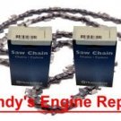 18" 3/8" .058" 2-PK Husqvarna Saw Chain 455 Rancher 460