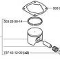 PISTON kit assembly HUSQVARNA 357xp 357 xp epa chainsaw