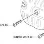OEM Husqvarna Muffler Bolts 570 575 576 XP 575xp 576xp 725537055 503207320