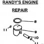 PISTON ASSEMBLY ECHO 10000044331 TRIMMER BLOWER +++