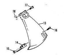 new part debris shield grass guard MCCULLOCH trimmer 224062