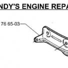 HUSQVARNA JONSERED 503766503 MUFFLER BRACKET SUPPORT