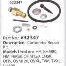 Tecumseh 632347 Carburetor Repair Kit HMSK80 HMSK100 HH100 OHM120 OEM Genuine