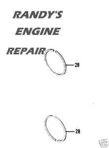 RARE PISTON RING SET 85608 MCCULLOCH SUPER PRO 125C