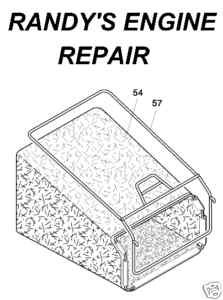 GRASS BAG CATCHER CRAFTSMAN AYP SEARS 532185897 185897