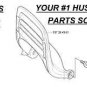 hand guard 537284301 HUSQVARNA 455 RANCHER 460 455E with mounting screws bolts