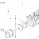 Husqvarna 523084301, 523 08 43-01 Piston & Cylinder kit assy New OEM T435 T 435