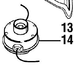 000998361 complete TRIMMER HEAD RYOBI 30cc part
