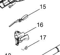 throttle torsion spring RYOBI trimmer ps01718 up03210