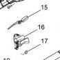 throttle torsion spring RYOBI trimmer ps01718 up03210
