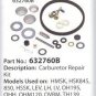 632760B Tecumseh Carburetor Kit For Part Number 632760, 632760A Sears Craftsman