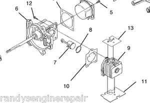 Homelite up03369a Shortblock fits many 25cc blowers up03369