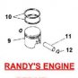 2 PISTON RINGS 07733 GREEN MACHINE TRIMMER PART