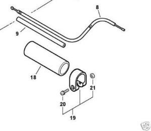 THROTTLE WIRE CABLE ECHO V430000730 fits model listed