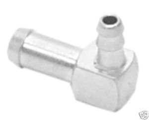 90 Degree Fitting for Fuel Petrol Gas Tank Grommet  "L" 7/16 1/4 8678