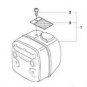 Muffler Husqvarna 544 02 97-02, 544029702 372, 371, 362