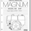TP-2201-C NEW  PARTS Manual For M8 KOHLER Engine