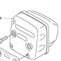 Husqvarna 504706901 504 70 69-01 Muffler fits 357 359 chainsaws