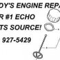FUEL GAS CAP ECHO 13100455530 MODEL LIST GT TRIMMERS